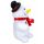Lustiger Plüsch-Schneemann, Weihnachtsfigur die tanzt und dabei "Jingle Bells" auf Sensor-Knopfdruck singt, Batteriebetrieb mit An-/Aus-Kippschalter