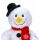 Lustiger Plüsch-Schneemann, Weihnachtsfigur die tanzt und dabei "Jingle Bells" auf Sensor-Knopfdruck singt, Batteriebetrieb mit An-/Aus-Kippschalter