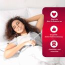 Beheizbare Matratzenauflage mit Thermostat, 3 Heizstufen, für ein Single Bett, heizbare Unterlage mit 4 Gummibändern zum Fixieren